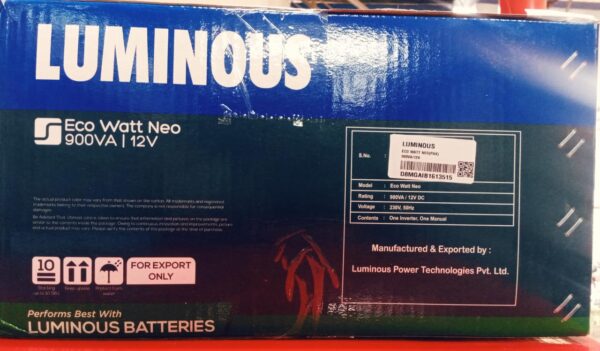 Luminous Eco Watt Neo 800VA 12V - Image 4